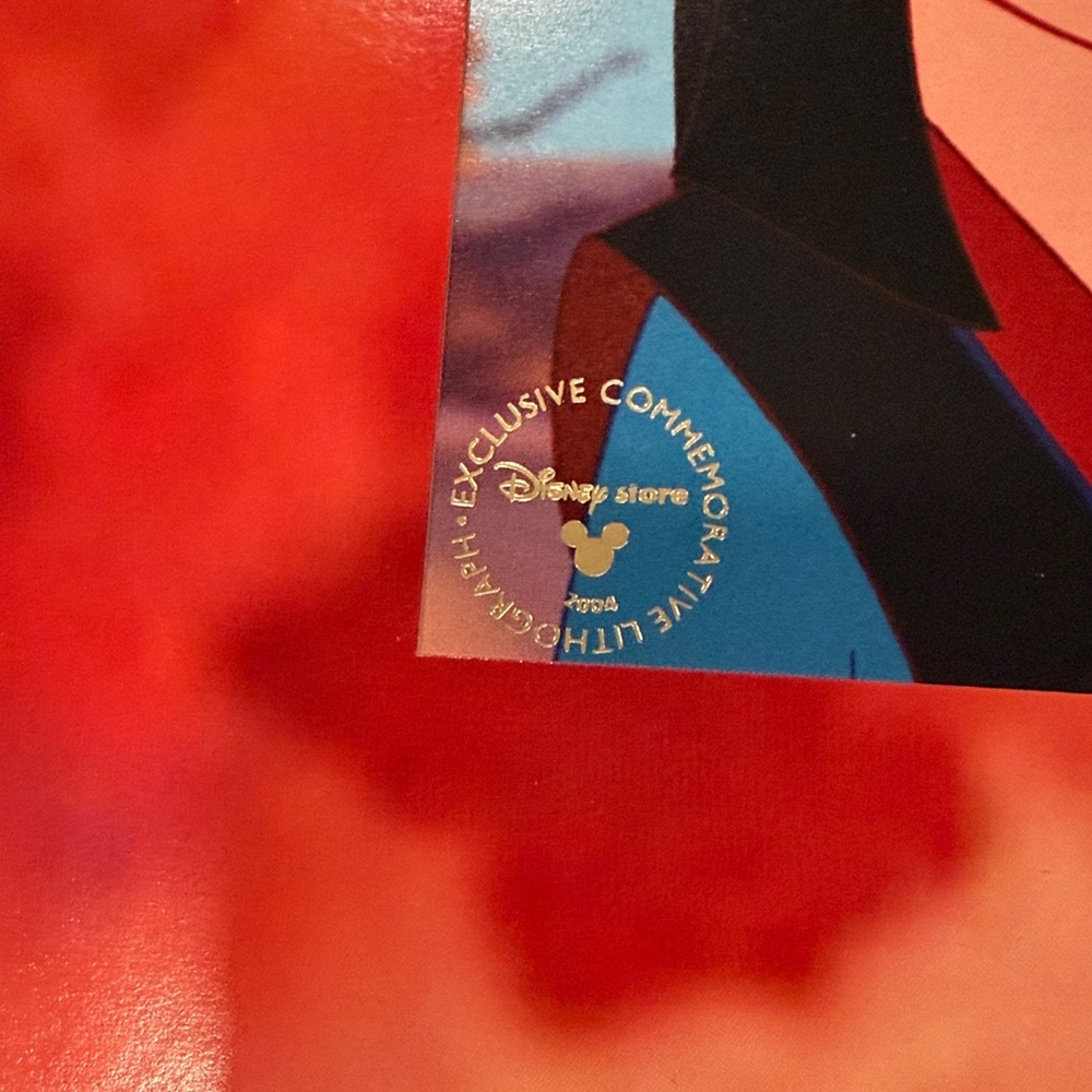 Disney Mulan Special Edition Lithograph with Red and Pink Cover - Picture 4 of 6
